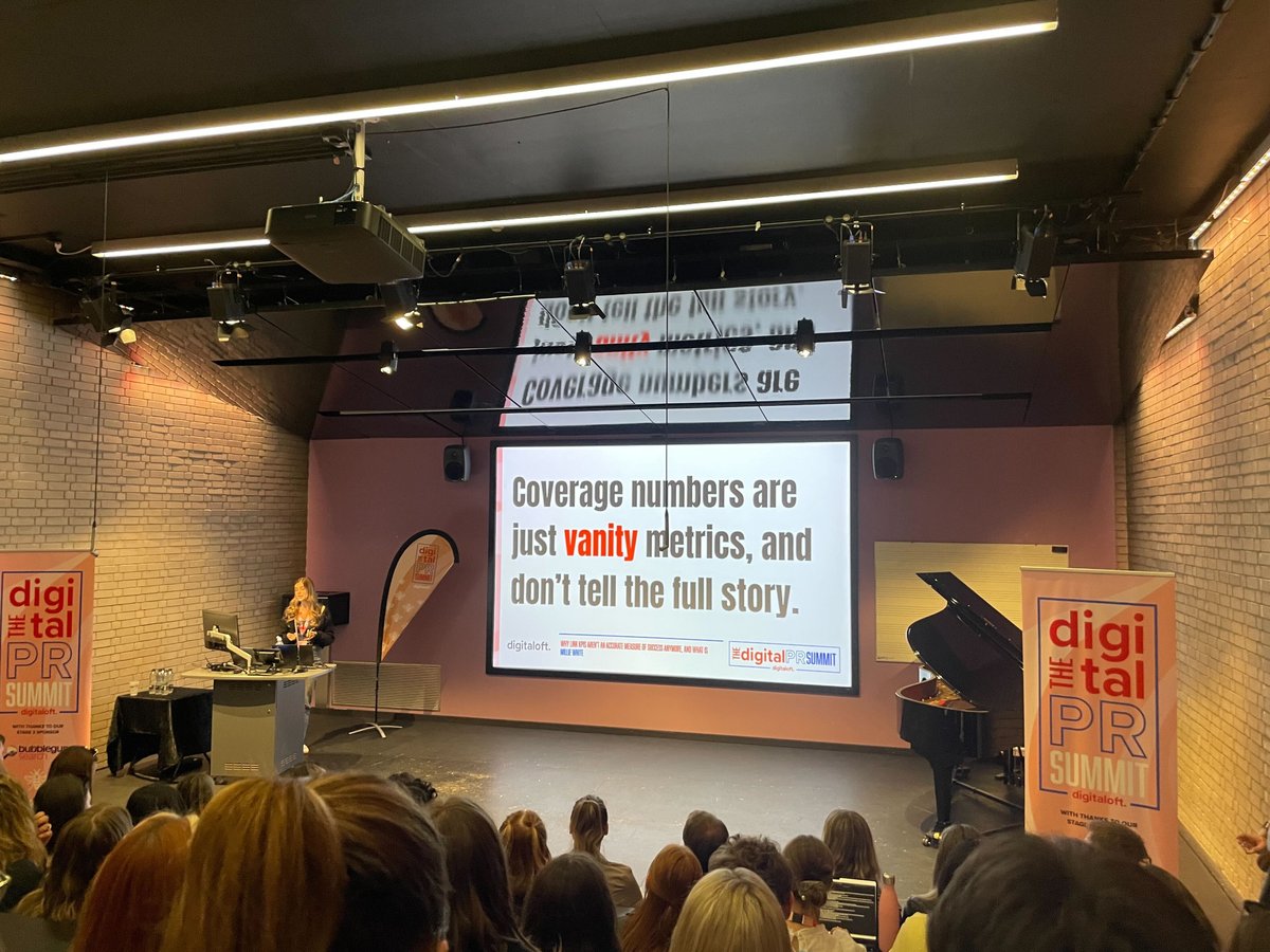 A slide from the event that says "Coverage numbers are just vanity metrics, and don't tell the full story."